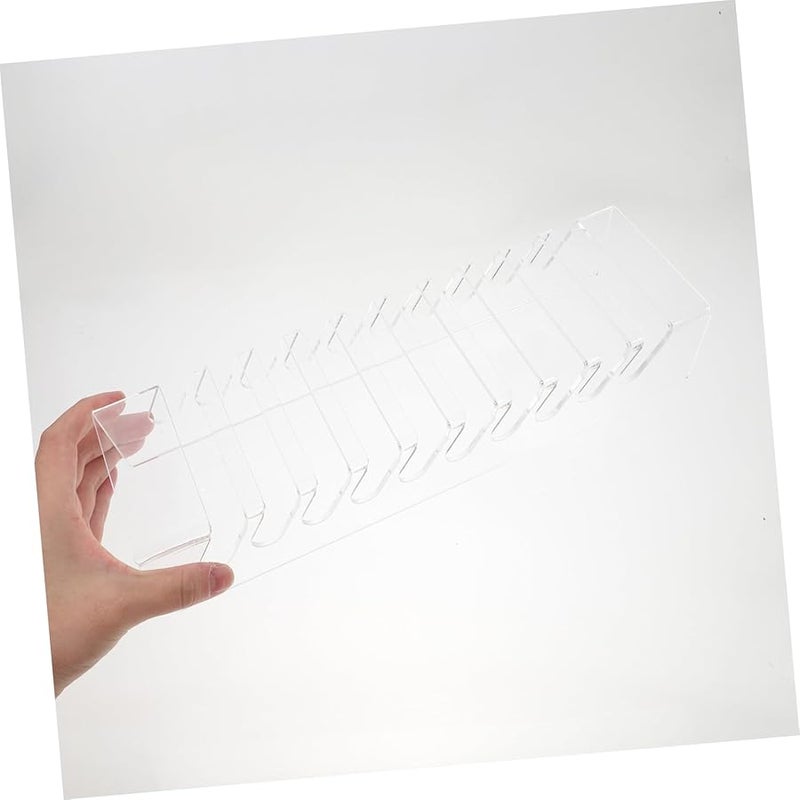 Transparent Acrylic Phone Tablet Stand Holder Organizer For Desk Office School - Image 3